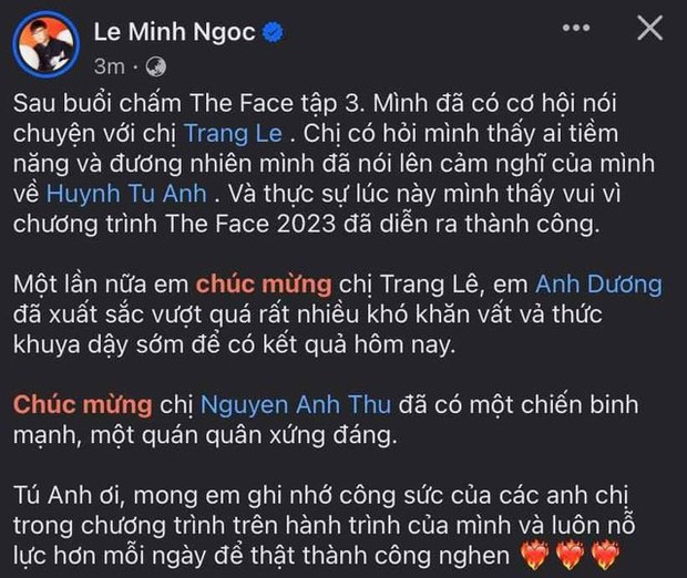 Xôn xao tin stylist Lê Minh Ngọc làm lộ kết quả Chung kết The Face Vietnam 2023? - 2