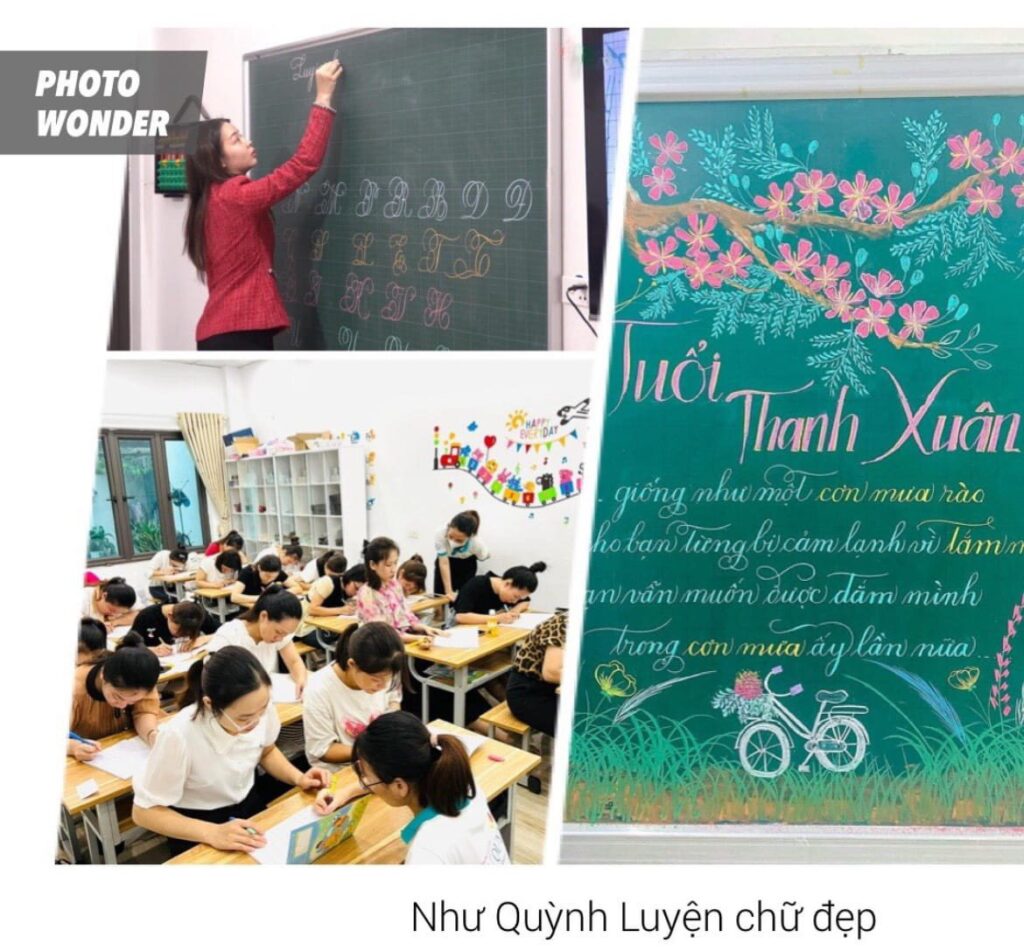 Cô giáo Lương Như Quỳnh - Người sáng lập trung tâm BDKN Luyện chữ đẹp Như Quỳnh