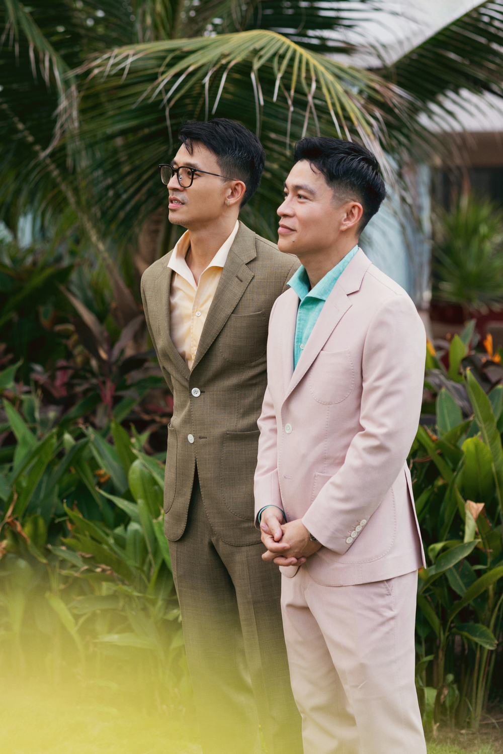  NTK Adrian Anh Tuấn (phải) và doanh nhân Sơn Đoàn.