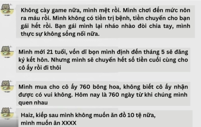 Chàng trai 21 tuổi nhảy cầu vì tình: Chuyển cho bạn gái 1,8 tỷ trong 2 năm, ''thắt lòng'' lời nhắn cuối - ảnh 6