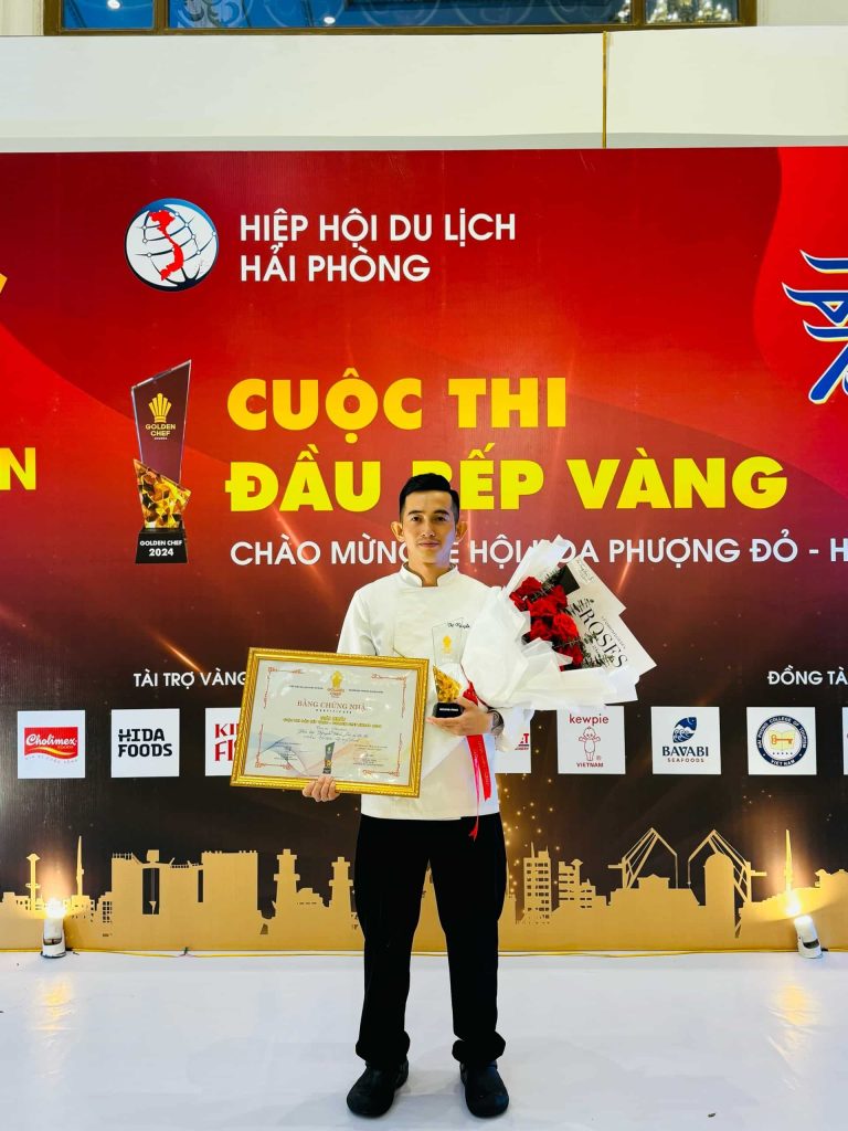 Chef Nguyễn Hữu Dự xuất sắc giành giải Nhất trong cuộc thi Đầu Bếp Vàng Hải Phòng 2024