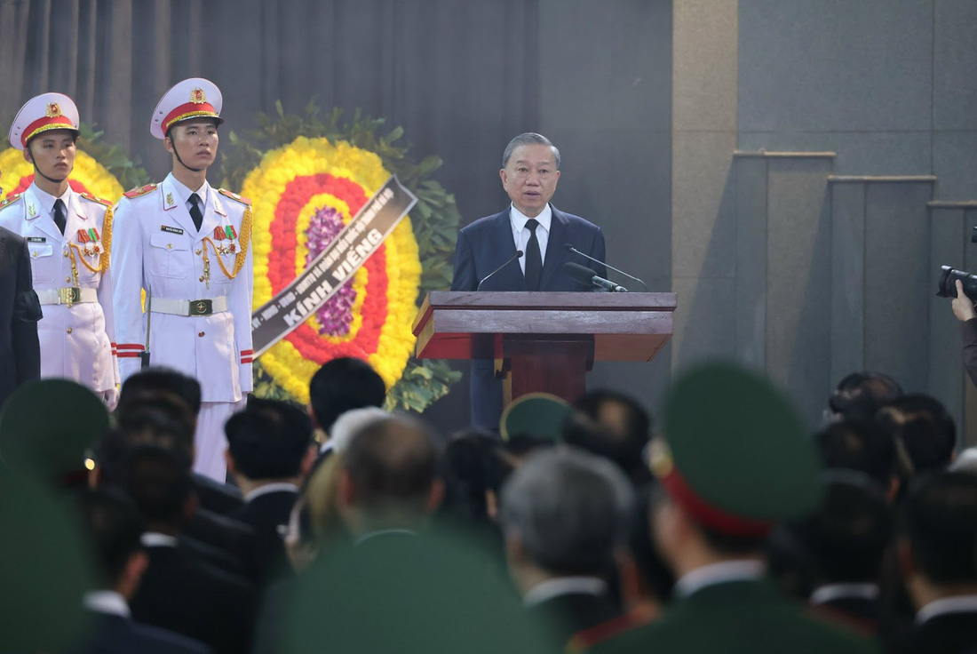 Toàn văn lời điếu tại Lễ truy điệu Tổng Bí thư Nguyễn Phú Trọng- Ảnh 2.