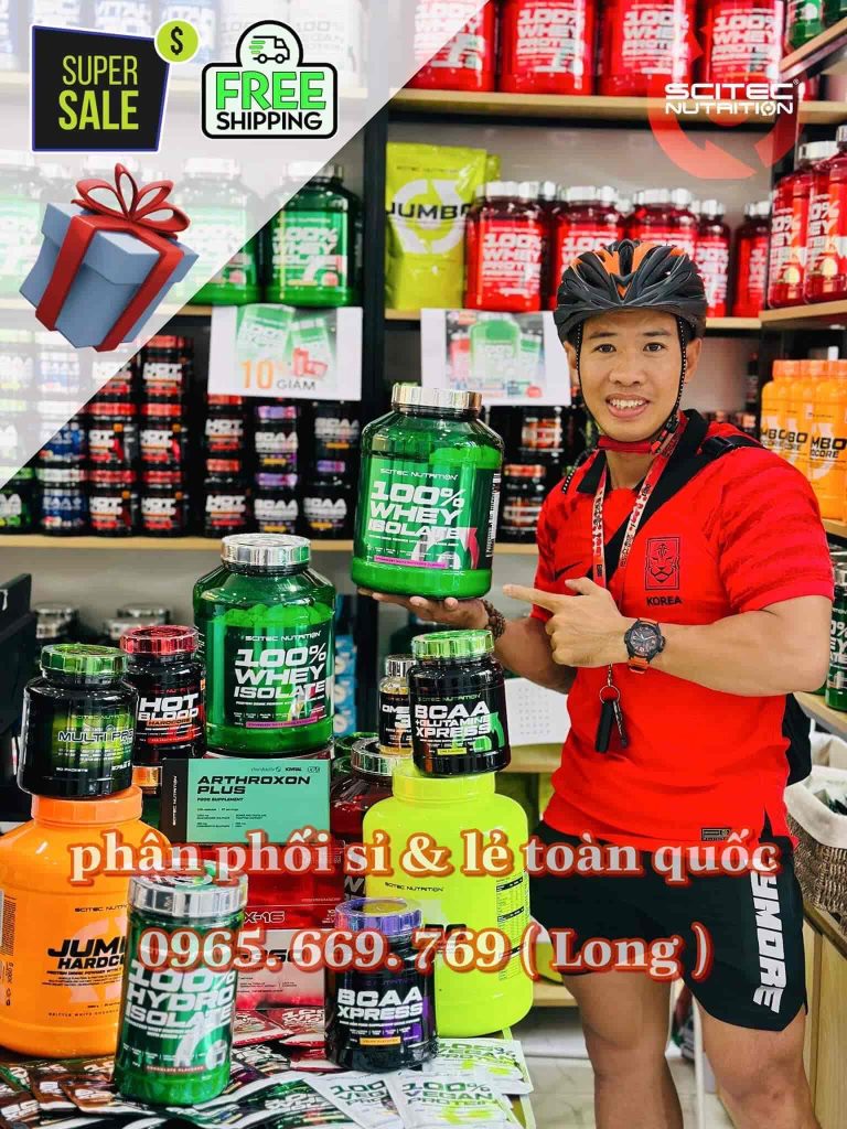 VĐV quốc gia Nguyễn Thành Long còn được tín nhiệm trở thành Đại sứ thương hiệu và kinh doanh thực phẩm chức năng Scitec Nutrition Việt Nam từ năm 2015