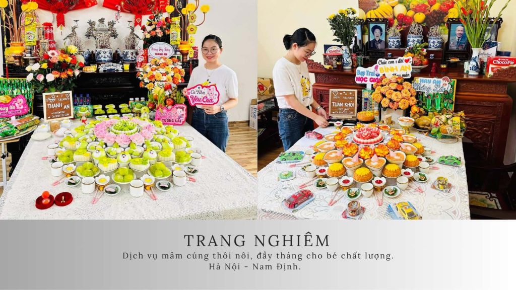 Chị Nghiêm Thị Trang - Người giữ gìn và phát triển nghệ thuật cúng đầy tháng qua dịch vụ mâm cúng đầy tháng Hà Đông