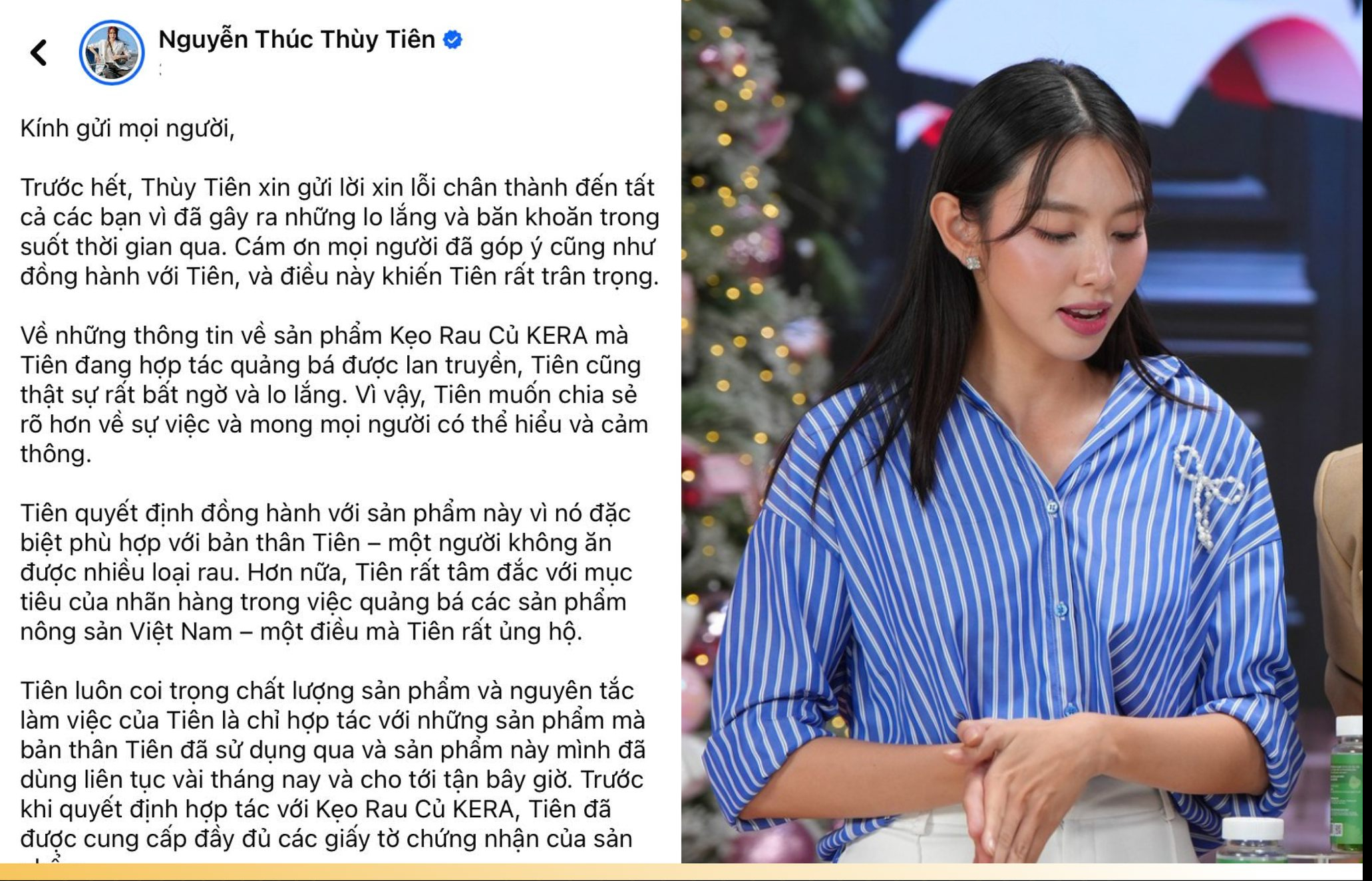 Phản ứng của dư luận sau lời xin lỗi của Hoa hậu Thùy Tiên - Ảnh 1.