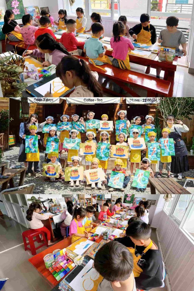 Trung tâm Luyện chữ đẹp Hoàng Nhi là nơi mỗi con chữ, mỗi nét vẽ được nâng niu và thỏa sức sáng tạo