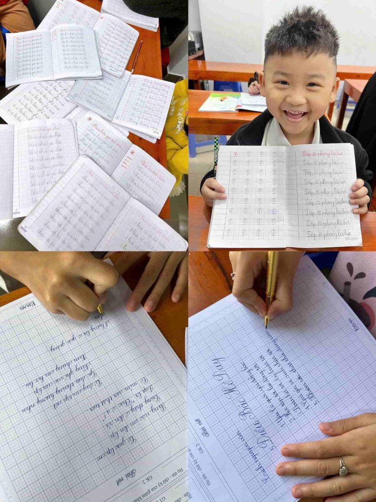 Sự tiến bộ của học viên là minh chứng đẹp nhất cho giá trị của trung tâm Luyện chữ đẹp Hoàng Nhi