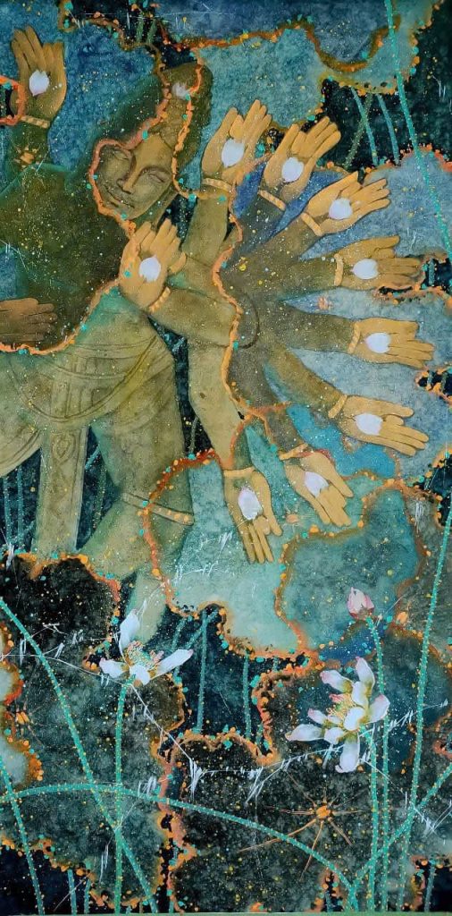 Các tác phẩm của họa sĩ Xuân Long mang tinh thần phương Đông đương đại