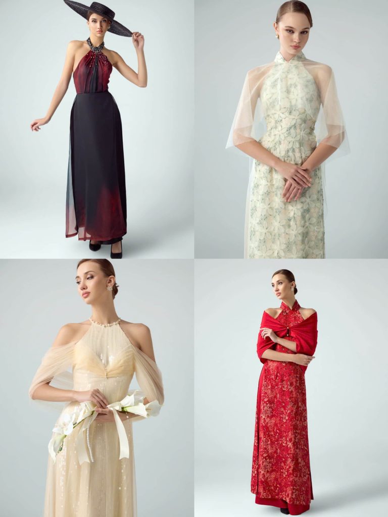 Thanh lịch và sang trọng là tinh thần xuyên suốt trong các thiết kế của Fashion Designer Đăng Phong