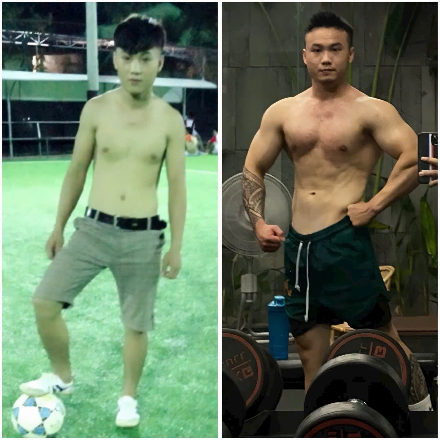 HLV Anh Tuấn đã cải thiện ngoại hình nhờ tập luyện một cách khoa học