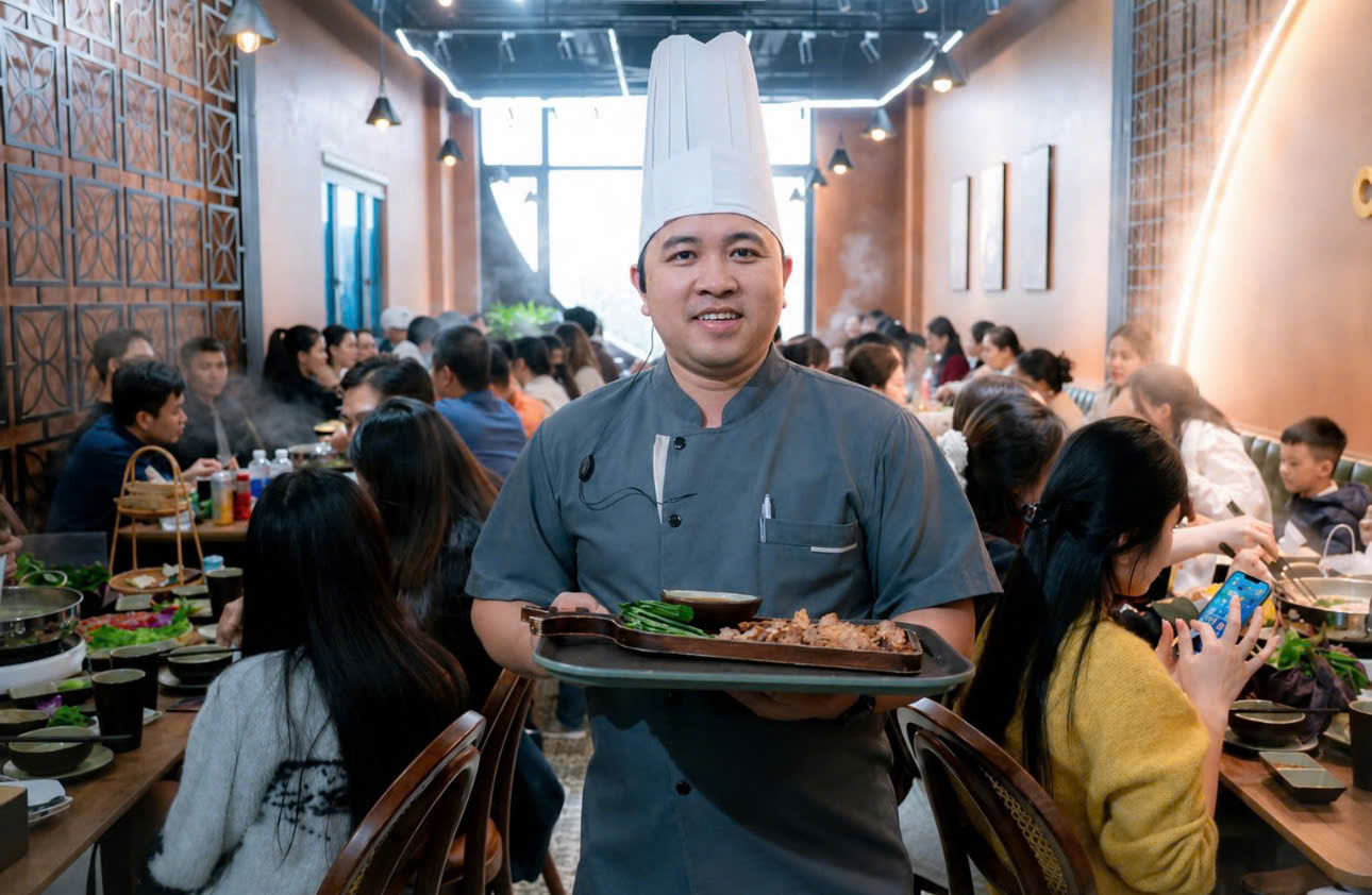 Với Chef Trần Phúc, để món ăn thật sự chạm đến khách hàng không chỉ nằm ở hương vị mà còn ở sự chân thành và cái tâm của người đầu bếp