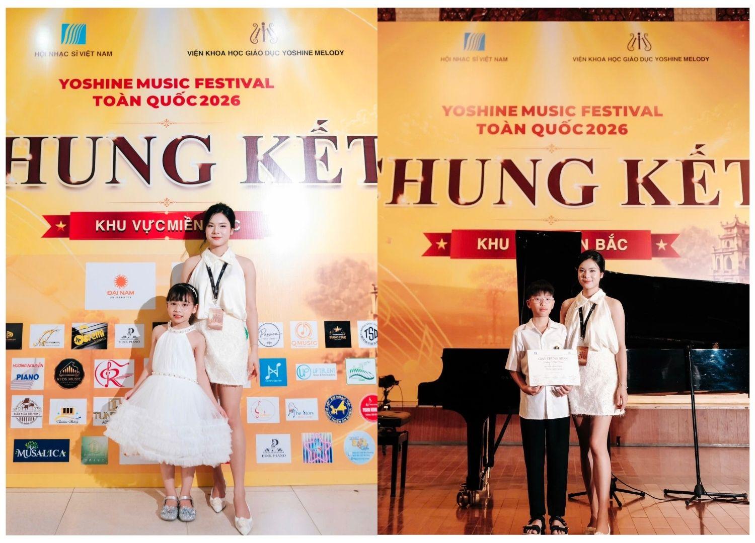 Cô trò Doremon Piano thành công “gặt trái ngọt” tại Yoshine Music Festival Toàn quốc 2026