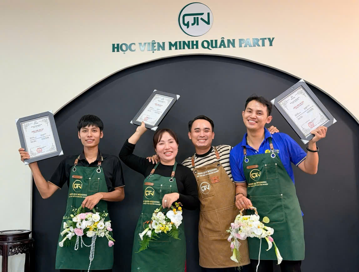 Học viện Minh Quân Party đồng hành cùng học viên từ những kỹ thuật cơ bản đến khả năng làm nghề độc lập 